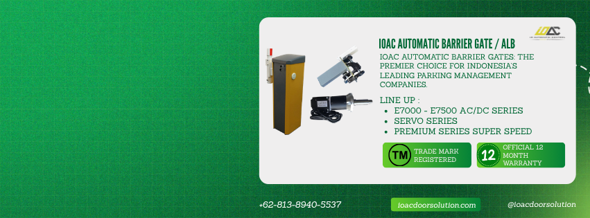 IOAC Automatic Barrier Gates: The Premier Choice for Indonesia’s Leading Parking Management Companies.